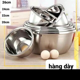 Âu inox 22 cm chú ý ( THÙNG 200 C )