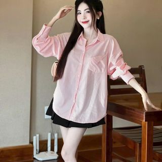 Áo Sơ Mi Nữ Tay Dài Đính Nơ Phía Sau Lưng Form Rộng Bigsize Xinh Đẹp Cao Cấp Dễ Thương Áo Sơ Mi Nữ Tay Dài Đính Nơ Phía Sau Lưng Form Rộng Bigsize Xinh Đẹp Cao Cấp Dễ Thương