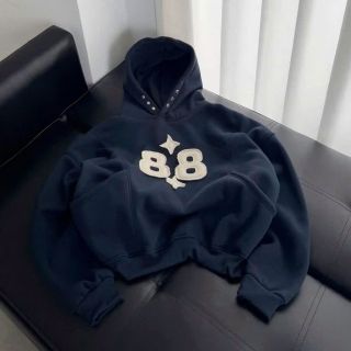 ￼Áo Hoodie 88 Dây Ngược Boxy Form Unisex Nam Nữ Nhiều Màu
