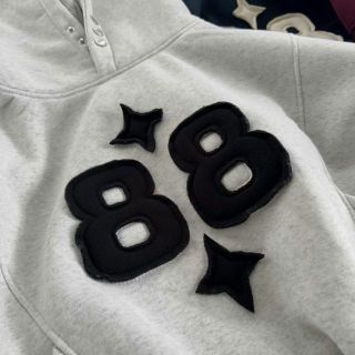 ￼Áo Hoodie 88 Dây Ngược Boxy Form Unisex Nam Nữ Nhiều Màu