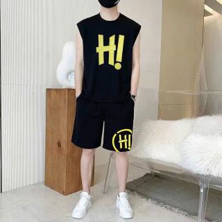 Mùa hè xu hướng nặng nề đơn giản chất thun lạnh nguyên chất rộng tay ngắn in pet chữ đa năng không bong tróc.