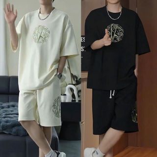 Đồ Bộ Thể Thao In Hình Khóm Tre Chất Liệu Da Cá Co Giãn Dày Mịn Thoáng Mát