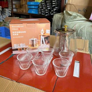 Bộ Bình Trà 207 Thủy Tinh ( THÙNG 16B )