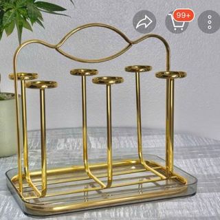 Gía Úp 6 Cốc Kèm Khay Nhựa Hứng Nước Để Bàn Sang Trọng, Tinh Tế- DS 19185D -  ÚP CỐC (36c/thùng) Gía Úp 6 Cốc Kèm Khay Nhựa Hứng Nước Để Bàn Sang Trọng, Tinh Tế- DS 19185D -  ÚP CỐC (36c/thùng)