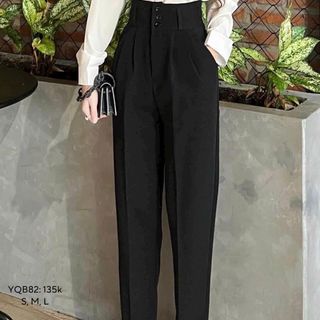 Quần Tây Học Sinh, Công Sở Form Baggy Ống Đứng Cạp Cao 3 nút Có Xếp Li - Chất Tuyết Mưa, 2 size L, XL Quần Tây Học Sinh, Công Sở Form Baggy Ống Đứng Cạp Cao 3 nút Có Xếp Li - Chất Tuyết Mưa, 2 size L, XL