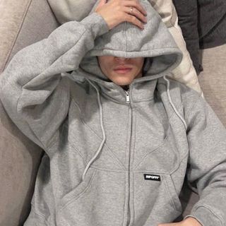 Áo Khoác Nỉ Form Boxy Viền Thân Logo Cao Su RIPOFFF - Freesize Dưới 65kg Áo Khoác Nỉ Form Boxy Viền Thân Logo Cao Su RIPOFFF - Freesize Dưới 65kg