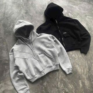 Áo Khoác Nỉ Form Boxy Viền Thân Logo Cao Su RIPOFFF - Freesize Dưới 65kg Áo Khoác Nỉ Form Boxy Viền Thân Logo Cao Su RIPOFFF - Freesize Dưới 65kg