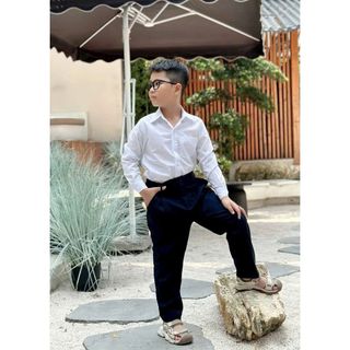 Quần Tây Học Sinh Cấp 1-2 Màu Xanh Than - Chất Tuyết Mưa, Chun Sau Thoải Mái Quần Tây Học Sinh Cấp 1-2 Màu Xanh Than - Chất Tuyết Mưa, Chun Sau Thoải Mái