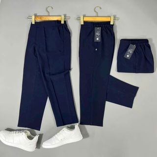 Quần Tây Học Sinh Cấp 1-2 Màu Xanh Than - Chất Tuyết Mưa, Chun Sau Thoải Mái Quần Tây Học Sinh Cấp 1-2 Màu Xanh Than - Chất Tuyết Mưa, Chun Sau Thoải Mái