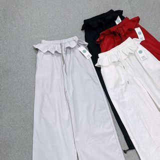 Quần Ống Rộng Lưng BÈO Dây Rút LAI Chất Dù Nhăn Freesize Dưới 65kg Quần Ống Rộng Lưng BÈO Dây Rút LAI Chất Dù Nhăn Freesize Dưới 65kg