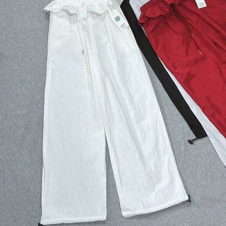 Quần Ống Rộng Lưng BÈO Dây Rút LAI Chất Dù Nhăn Freesize Dưới 65kg Quần Ống Rộng Lưng BÈO Dây Rút LAI Chất Dù Nhăn Freesize Dưới 65kg