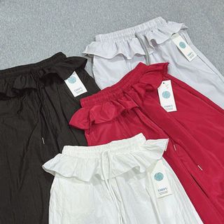 Quần Ống Rộng Lưng BÈO Dây Rút LAI Chất Dù Nhăn Freesize Dưới 65kg Quần Ống Rộng Lưng BÈO Dây Rút LAI Chất Dù Nhăn Freesize Dưới 65kg