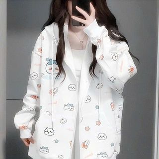 Áo Khoác Nỉ Bông In 3D Họa Tiết Hoạt Hình Chiikawa Đáng Yêu Freesize Dưới 68kg Áo Khoác Nỉ Bông In 3D Họa Tiết Hoạt Hình Chiikawa Đáng Yêu Freesize Dưới 68kg