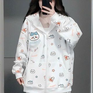 Áo Khoác Nỉ Bông In 3D Họa Tiết Hoạt Hình Chiikawa Đáng Yêu Freesize Dưới 68kg Áo Khoác Nỉ Bông In 3D Họa Tiết Hoạt Hình Chiikawa Đáng Yêu Freesize Dưới 68kg