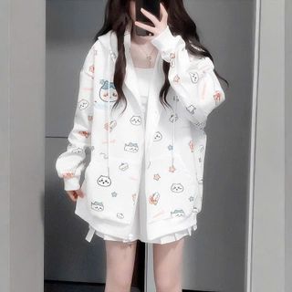 Áo Khoác Nỉ Bông In 3D Họa Tiết Hoạt Hình Chiikawa Đáng Yêu Freesize Dưới 68kg Áo Khoác Nỉ Bông In 3D Họa Tiết Hoạt Hình Chiikawa Đáng Yêu Freesize Dưới 68kg