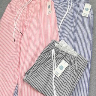 Quần Ống Rộng Nữ Vải Kate Sọc Chỉ Lưng Thun Phối Ren Bèo Dáng Suông Dài Phong Cách Freesize dưới 63kg