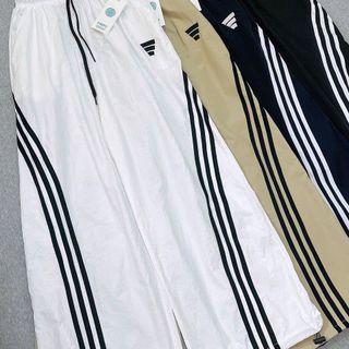 Quần Ống Rộng Phối SỌC Chất Dù Nhăn Mịn Mát Freesize Dưới 63kg