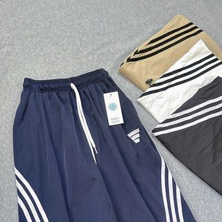 Quần Ống Rộng Phối SỌC Chất Dù Nhăn Mịn Mát Freesize Dưới 63kg