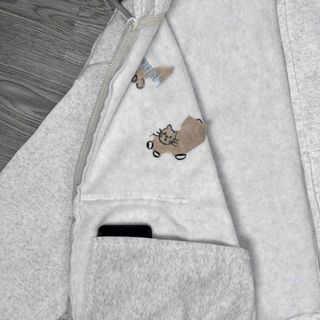 Áo khoác nữ dài logo thêu MÈO và DỪA