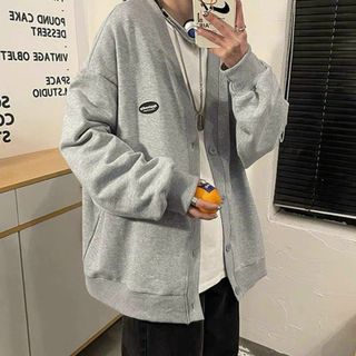 Áo khoác cadigan nữ, logo thêu nhỏ