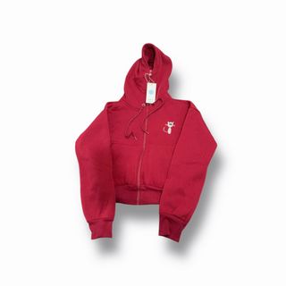 Áo khoác nữ lửng logo Mèo ngực trái