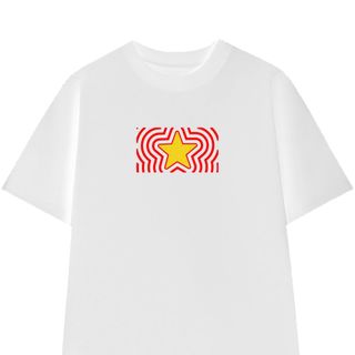 Áo thun in Cờ Đỏ Sao Vàng cổ tròn nam nữ thời trang