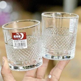 Bộ 6 cốc thủy tinh Trắng KB103-1 218ml (THÙNG 12B )
