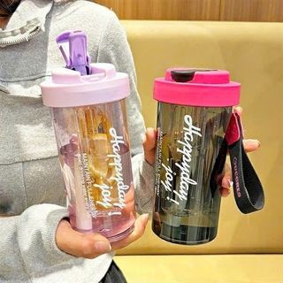 Bình nhựa happy day quai xách 600ml (THÙNG 100C)