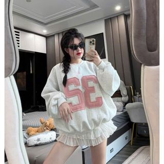 Áo SWEATER thêu nổi số 32 và 59 chất nỉ bông form rộng Freesize 70kg