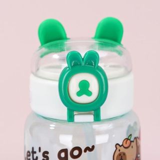 Bình nhựa CAPYBARA tai gấu 500ml (THÙNG 100C)