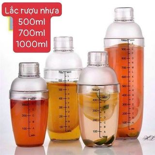 Bình nhựa lắc pha chế 530ml (THÙNG 96C)