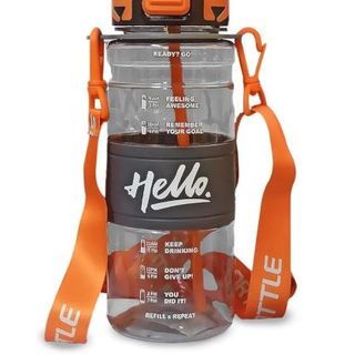 Bình Nhựa HELLO Có Dây Đeo 1000ml (THÙNG 60C)