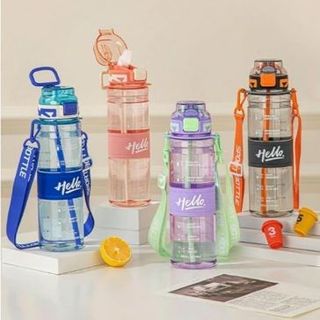 Bình Nhựa HELLO Có Dây Đeo 1000ml (THÙNG 60C)