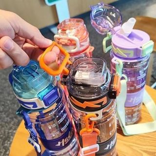 Bình Nhựa HELLO Có Dây Đeo 1000ml (THÙNG 60C)