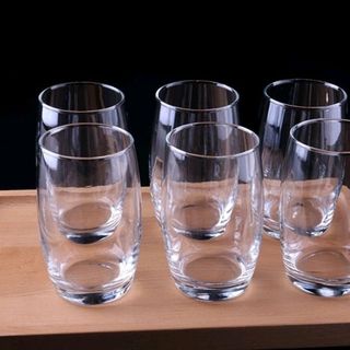 Bộ 6 cốc thủy tinh trắng trắng cao (THÙNG 8B)