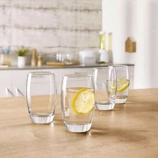 Bộ 6 cốc thủy tinh trắng trắng cao (THÙNG 8B)