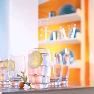 Bộ 6 cốc thủy tinh trắng trắng cao (THÙNG 8B)