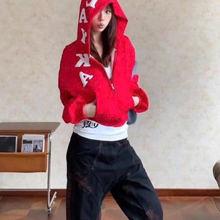 Áo khoác lửng dành cho nữ LAYKA thun nỉ dày mịn